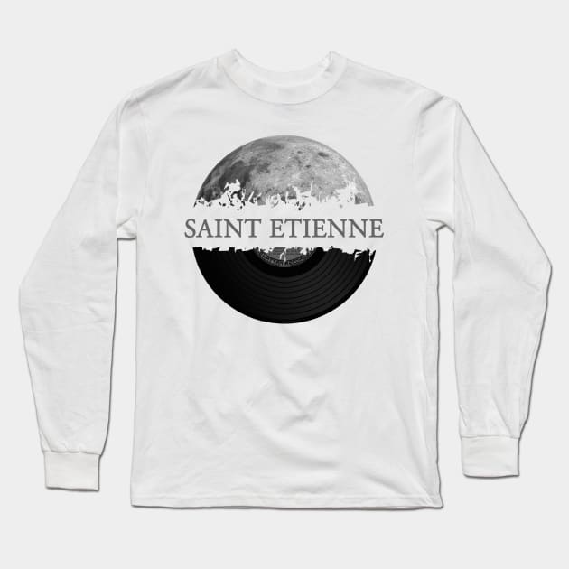 Saint Etienne moon vinyl Long Sleeve T-Shirt by hany moon